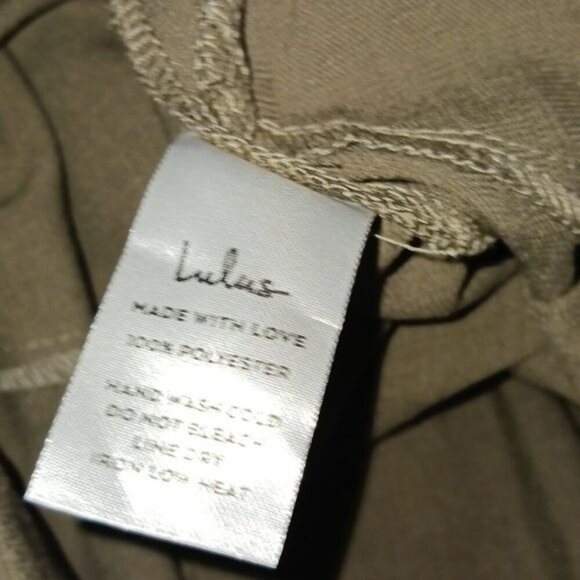 Lulu's Pants Pleasted High Waist Straight Brown Womens Size Small - Picture 6 of 6